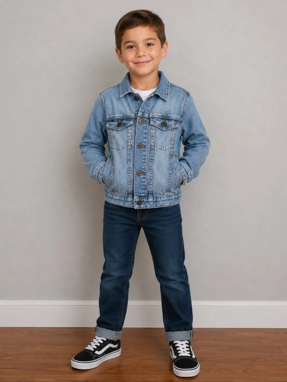 OSHKOSH B'GOSH Jran D3NIM Jacket W Snap Buttons  5/5A